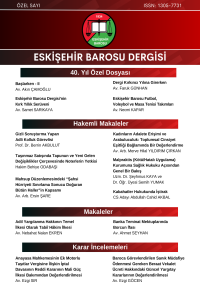 Eskişehir Barosu Dergisi