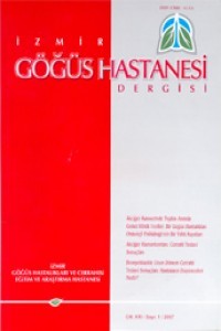 İzmir Göğüs Hastanesi Dergisi