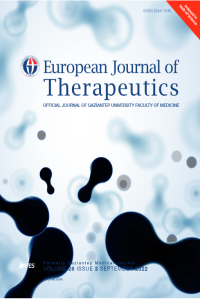 European Journal of Therapeutics Kapak resmi