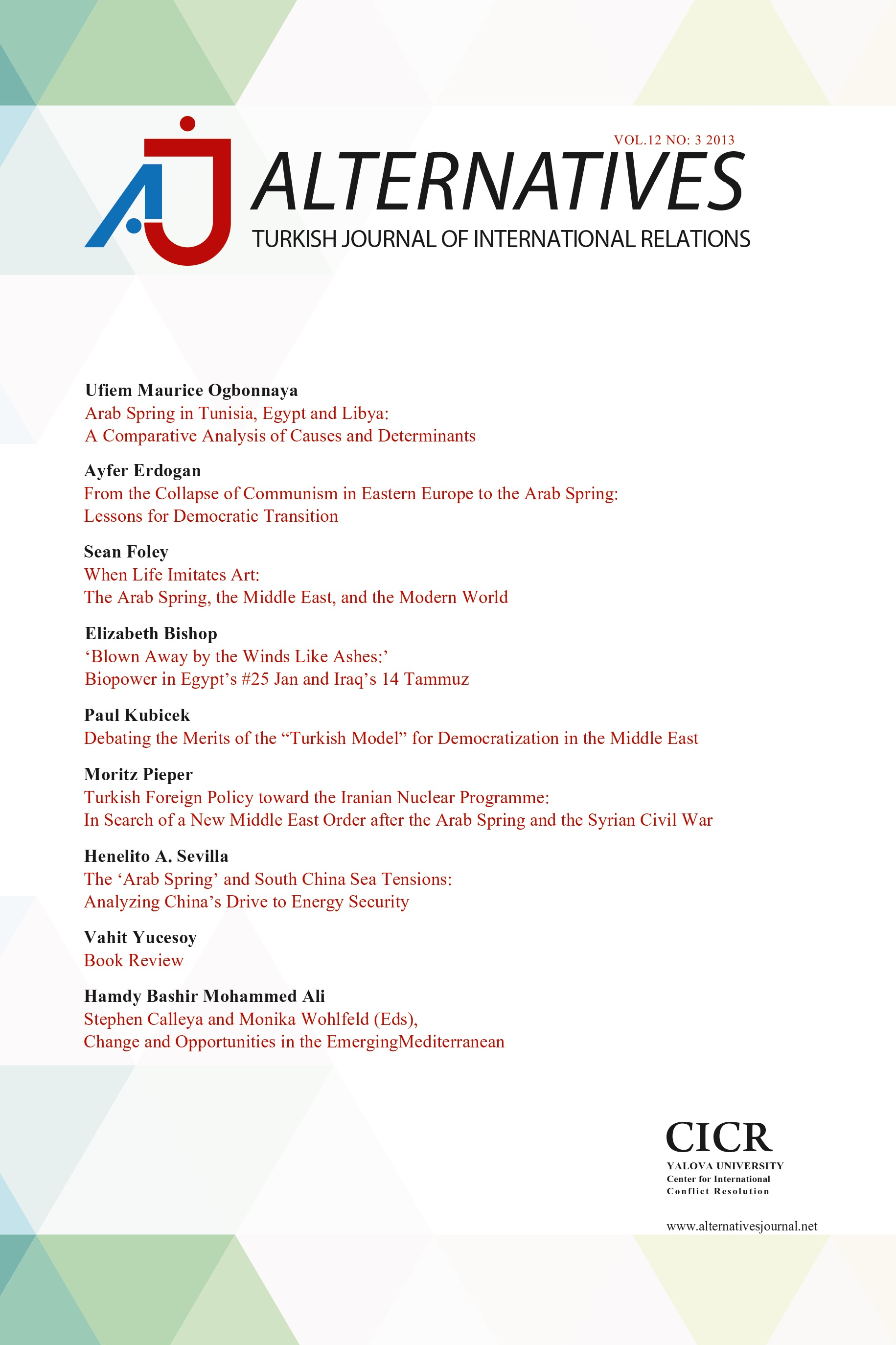 Alternatives: Turkish Journal of International Relations